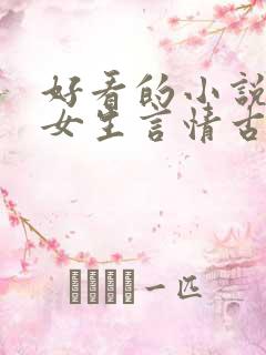 好看的小说推荐女生言情古代