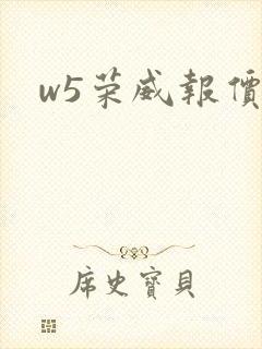 w5荣威报价