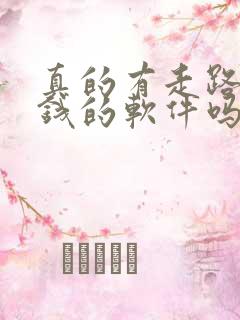 真的有走路能赚钱的软件吗