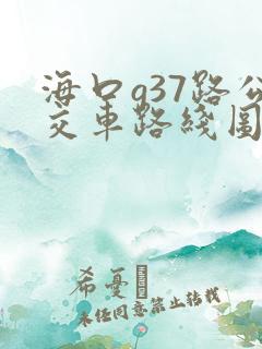 海口g37路公交车路线图