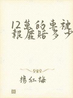 12万的车被撞报废赔多少钱