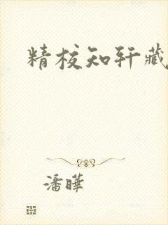 精校知轩藏书网 精校知轩藏书网