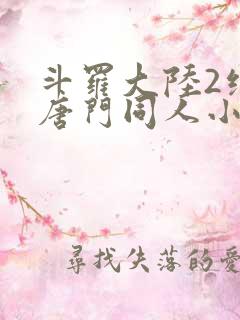 斗罗大陆2绝世唐门同人小说