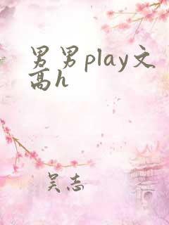 男男play文高h