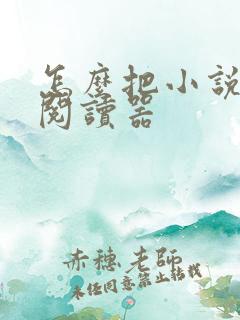 怎么把小说放到阅读器