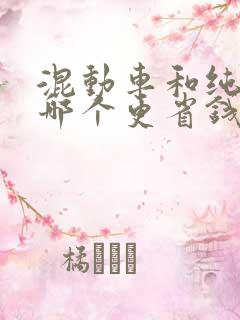混动车和纯电车哪个更省钱