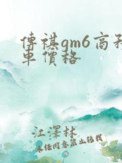 传祺gm6商务车价格 传祺gm6商务车价格