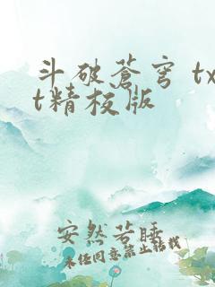 斗破苍穹 txt精校版