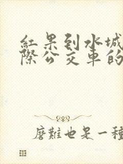 红果到水城的城际公交车的发车时间