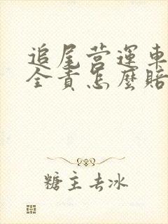 追尾营运车辆我全责怎么赔付误工费