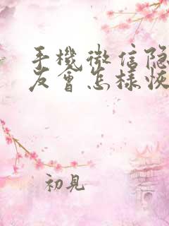 手机微信隐藏好友会怎样恢复
