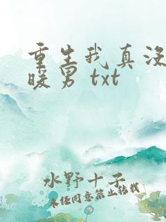 重生我真没想当暖男 txt