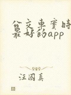 公交车实时查询最好的app