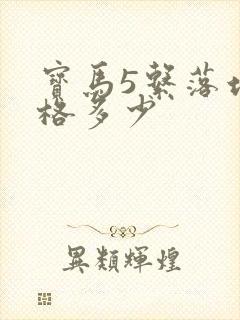 宝马5系落地价格多少