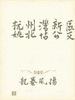 杭州湾新区到余姚北站公交车时刻表