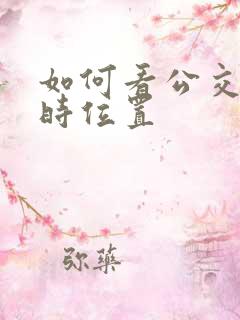 如何看公交车实时位置