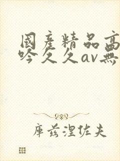 国产精品高潮呻吟久久av无