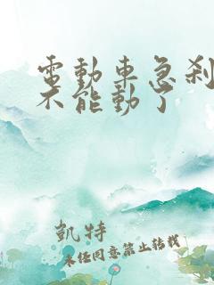 电动车急刹车后不能动了