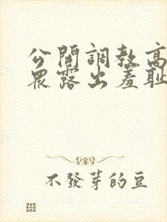 公开调教高潮当众露出羞耻h
