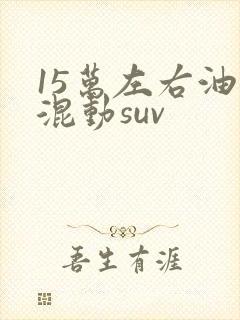 15万左右油电混动suv