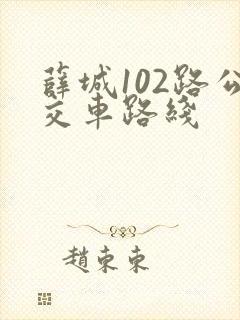 薛城102路公交车路线