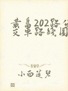 黄岛202路公交车路线图