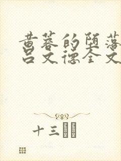 黄蓉的堕落史 吕文德全文阅读免费
