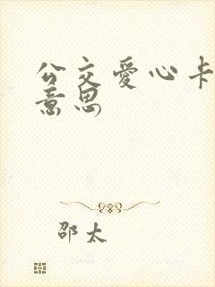 公交爱心卡什么意思