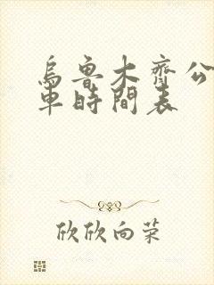 乌鲁木齐公交发车时间表