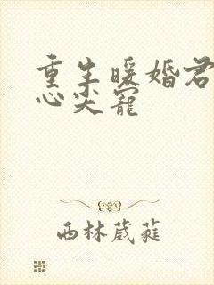 重生暖婚君少的心尖宠 重生暖婚君少的心尖宠