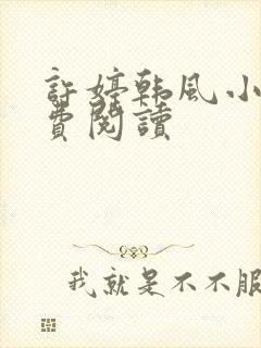 许婷韩风小说免费阅读