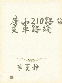 唐山210路公交车路线