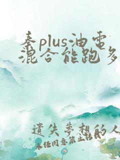 秦plus油电混合能跑多少公里