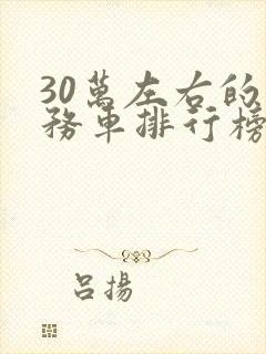 30万左右的商务车排行榜前十名