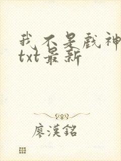 我不是戏神小说txt最新