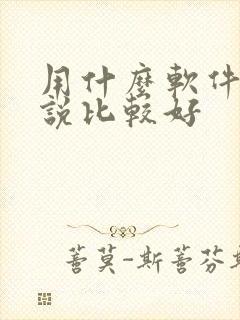用什么软件写小说比较好