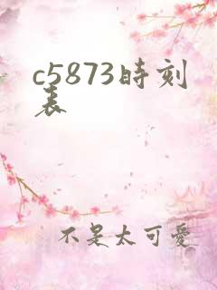 c5873时刻表