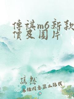 传祺m6新款报价及图片