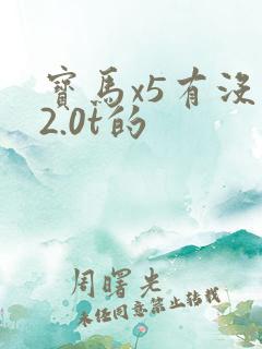 宝马x5有没有2.0t的