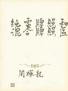 纯电牌照和油电混合牌照区别