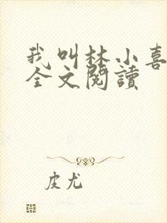 我叫林小喜小说全文阅读