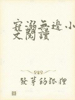 宠溺无边小说全文阅读