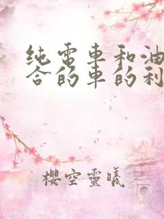 纯电车和油电混合的车的利与弊