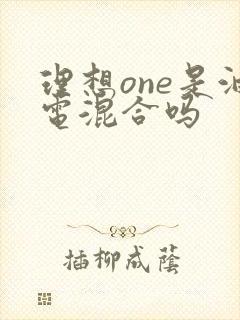 理想one是油电混合吗