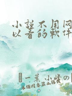 小说不用网络可以看的软件下载