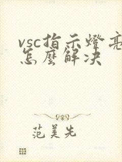 vsc指示灯亮怎么解决