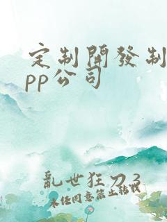 定制开发制作app公司