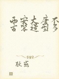 西安大唐不夜城古装造型多少钱