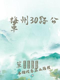 梅州30路公交车