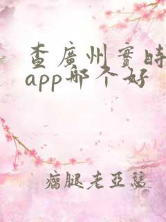 查广州实时公交app哪个好